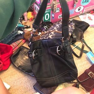 Black coach purse
